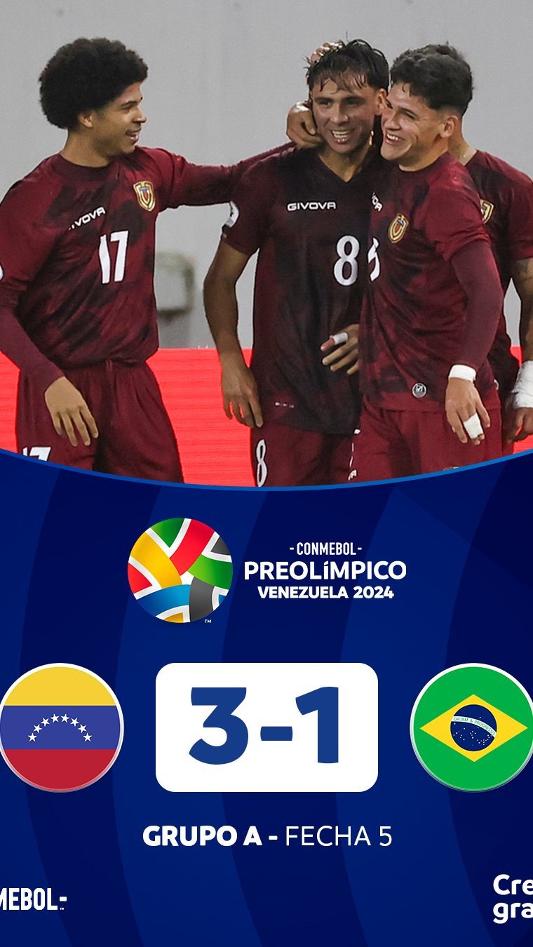 Venezuela vence a Brasil en un histórico y descomunal triunfo