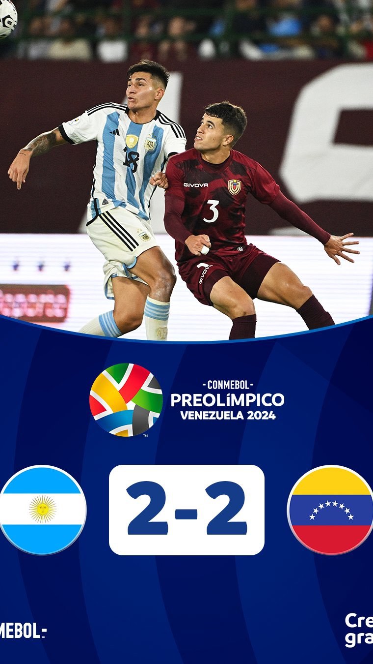 ¡Vamos, Venezuela! empate 2-2 con justicia vs Argentina