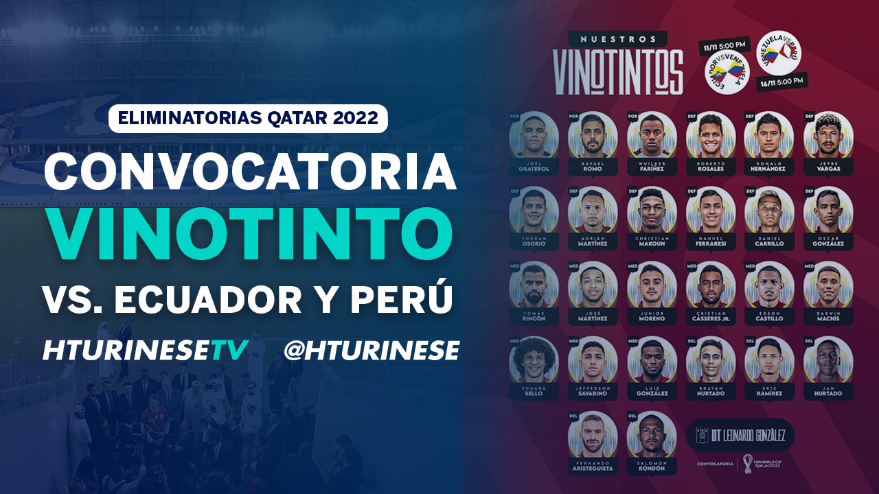 Análisis Convocatoria Vinotinto vs Ecuador y Perú